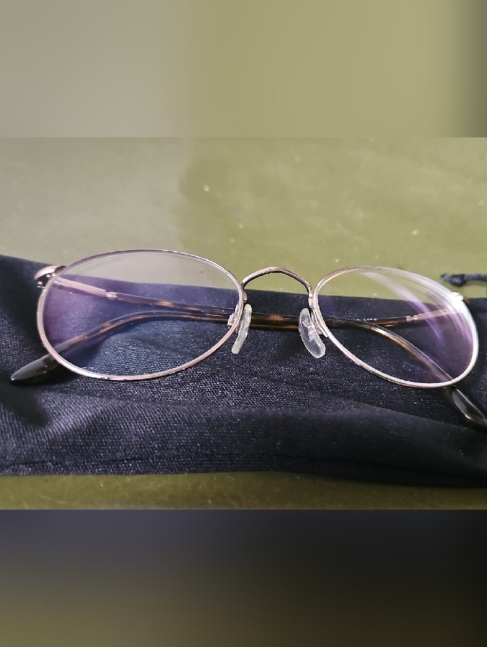 Giorgio Armani Round Metal Frame Sunglasses with prescription Lenses